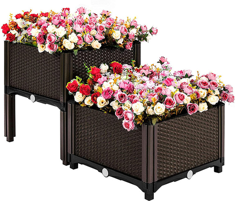 Mobilne plastikowe podnoszone sadzarki na nogach 50 * 50 * 27 cm do sadzenia warzyw