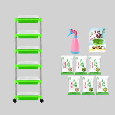 Regulowany stojak na tace do kiełkowania z tworzywa sztucznego, nadający się do recyklingu, wielokolorowy