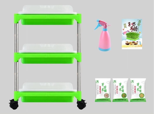 Wielowarstwowy stojak na tace do sadzonek Microgreen Hydroponic Tray Biodegradowalne