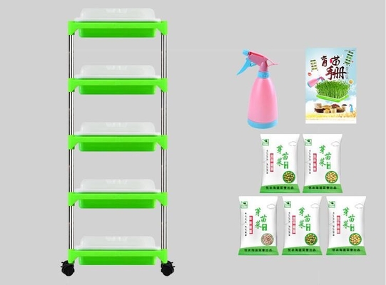 Wielowarstwowy stojak na tace do sadzonek Microgreen Hydroponic Tray Biodegradowalne