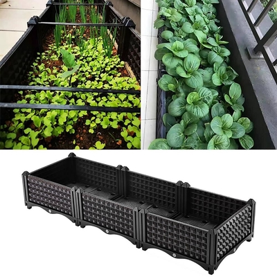 Pudełka do sadzenia warzyw o długości 80 cm na kółkach Plastikowe długie pudełko do sadzarki Moth Proof