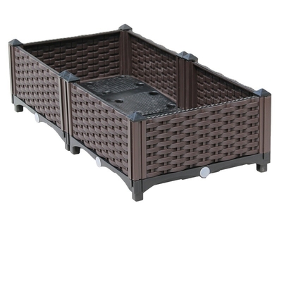 SGS Commercial Plastic Garden Planter Box Odporność na warunki atmosferyczne Prosta instalacja