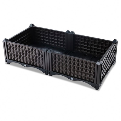 Tkane splatanie plastikowych podniesionych skrzynek do sadzenia Proste plastikowe korytka na warzywa w stylu retro