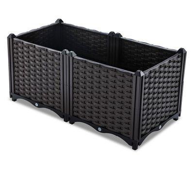 Współczesna plastikowa doniczka balkonowa Plastikowe pudełko na rośliny 40 * 40 * 26 CM