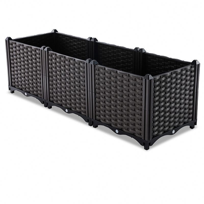 Współczesna plastikowa doniczka balkonowa Plastikowe pudełko na rośliny 40 * 40 * 26 CM