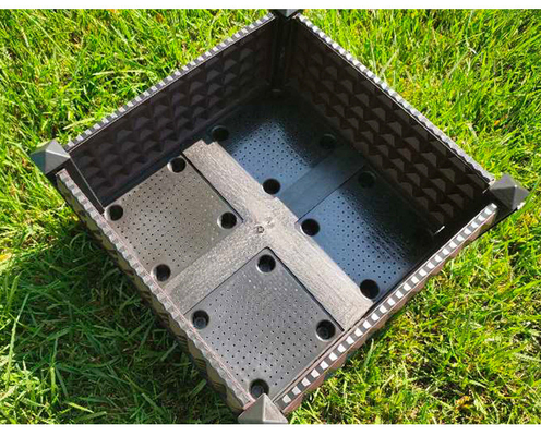 50*50*27 CM plastikowe pudełka do sadzenia na nogach
