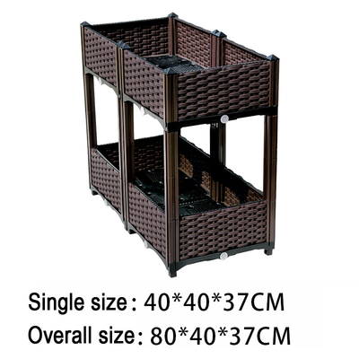 Wielowarstwowa plastikowa sadzarka stojąca 120 * 40 * 67 cm na balkon