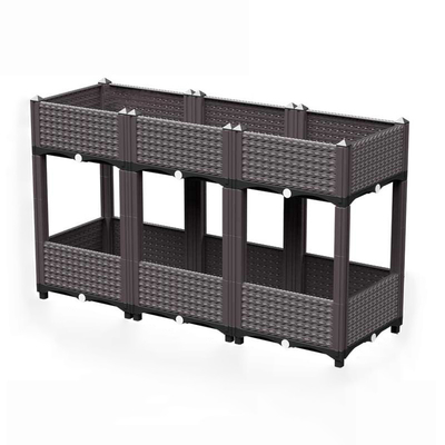 Wielowarstwowa plastikowa sadzarka stojąca 120 * 40 * 67 cm na balkon