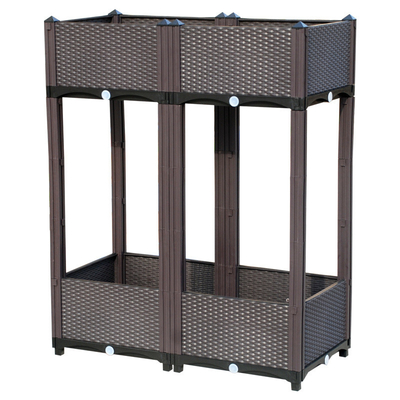 Wielowarstwowa plastikowa sadzarka stojąca 120 * 40 * 67 cm na balkon