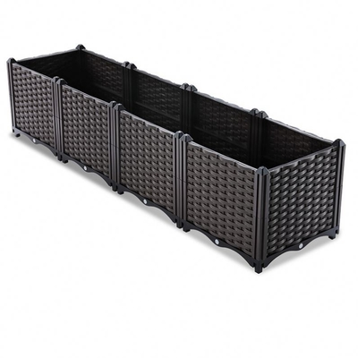 Restauracje Patio Plastikowe pudełko do sadzenia ogrodu 160 * 40 * 37 cm Logo Dostosowane