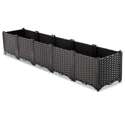 Restauracje Patio Plastikowe pudełko do sadzenia ogrodu 160 * 40 * 37 cm Logo Dostosowane