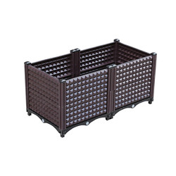 Malowanie w kolorze Odporne na wycieki plastikowe pudełko do sadzenia ogrodu 80 * 40 * 37 cm Dostosowane