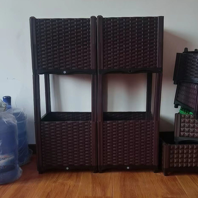Plastikowy ogród warzywny z PVC na zewnątrz Kwadratowe pudełko na kwiaty